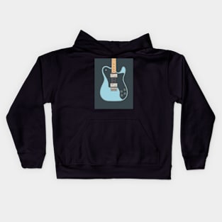 Daphne Blue Deluxe Telly Guitar Kids Hoodie